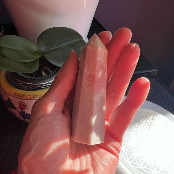 Pink Opal Crystal‎ Tower Meditation Healing Stone (#3) - Picture 2 of 10